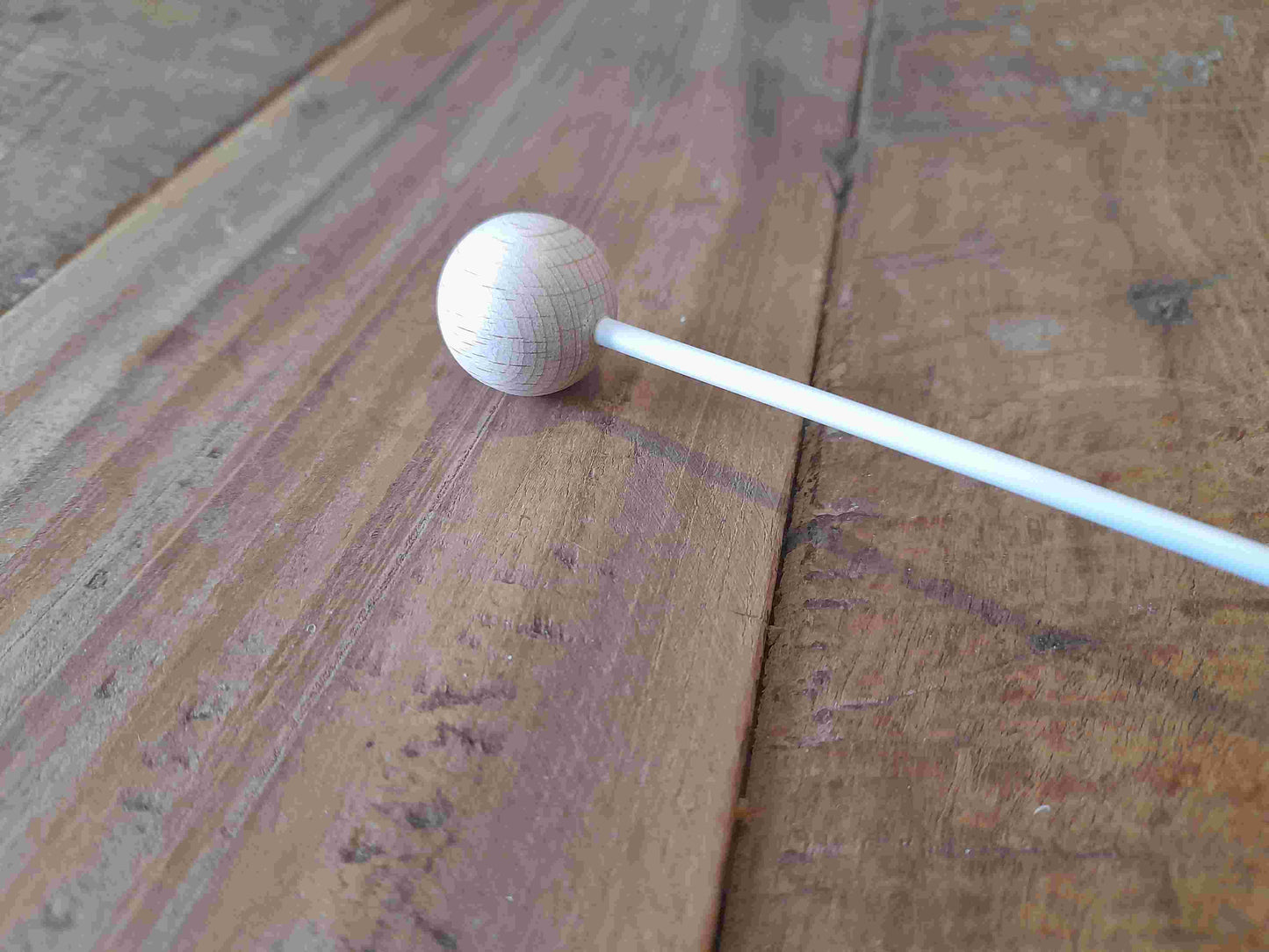Tensor bzw. Einhandrute mit Kunststoff-Griff und Buchenholzkugel