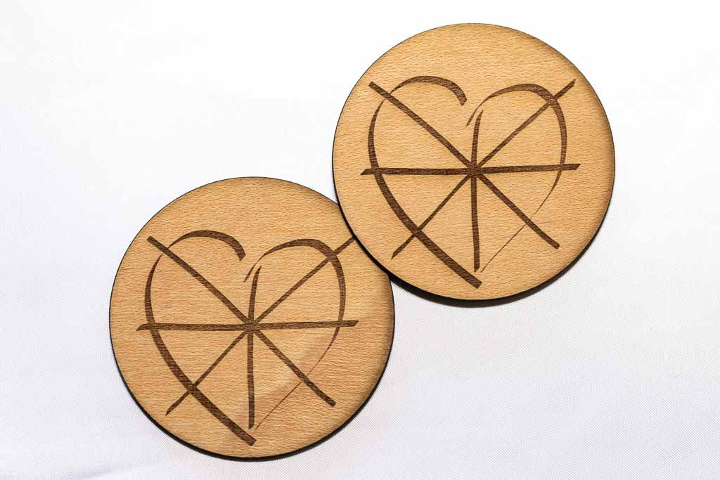 Posavasos - Corazón 'Sanador' (Madera)