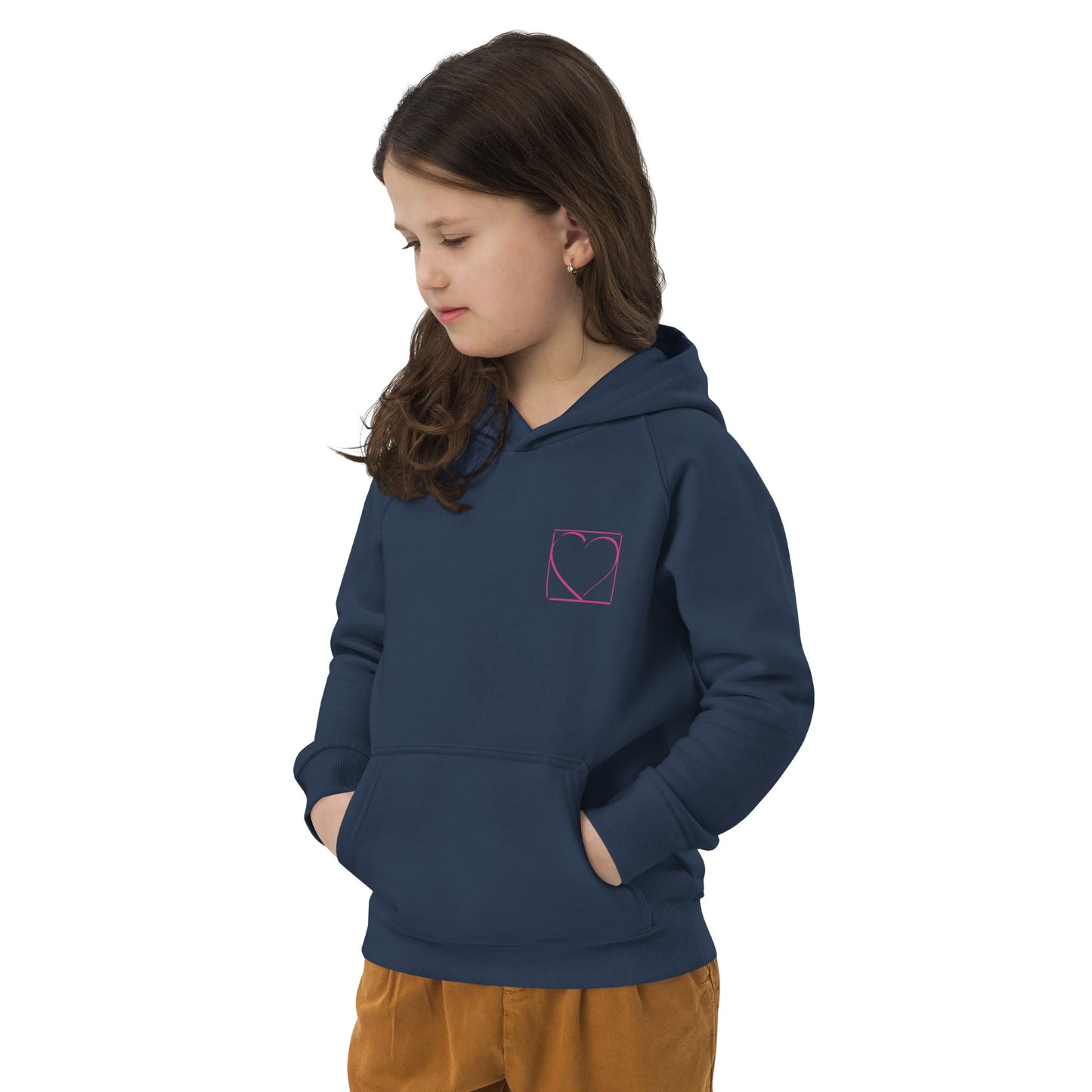 Hoodie - Schutz (vorne; organic, Kinder)